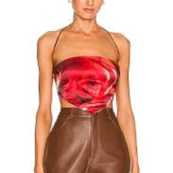 Kim Shui Tops - Kim Shui scarf top in rose size S.